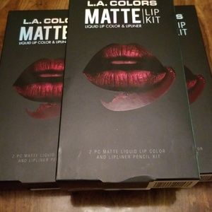 New with packaging 3 LA Colors Matte lip kits